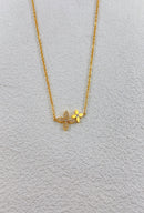 Rowan Double Petal Necklace - Gold