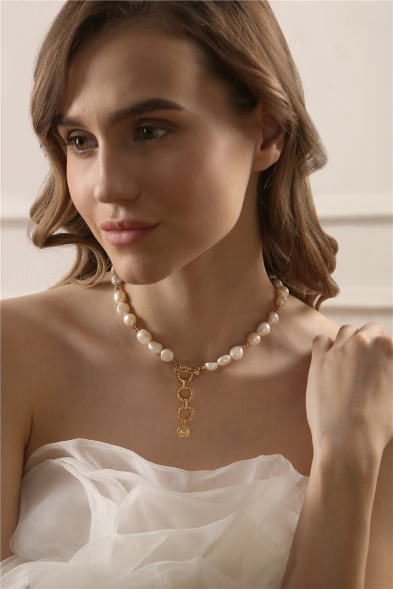 Newbridge Sappho Large Baroque Pearl Necklace NL2908