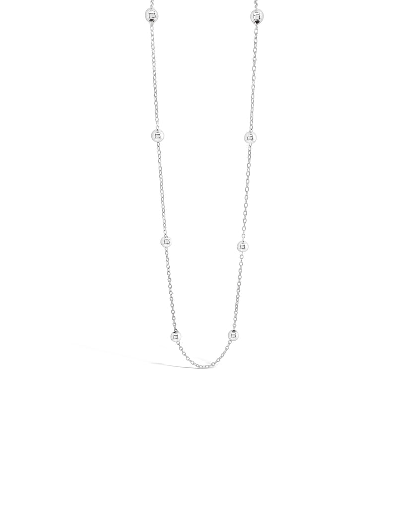 Absolute Sterling Silver Bead Necklace SN126SL