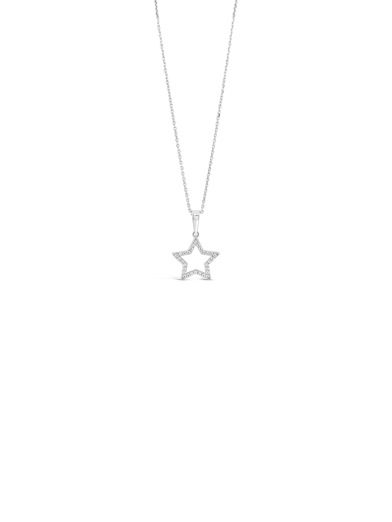 Absolute Sterling Silver Star Pendant SP190SL