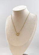 Sia Simple Heart Necklace Gold