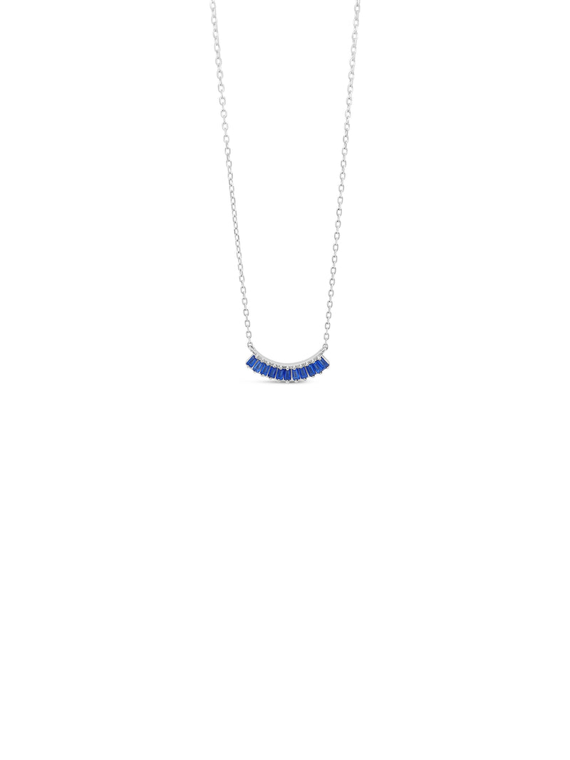 Absolute Sterling Silver Blue Necklace SP209MB
