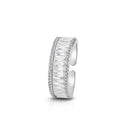 Newbridge Silver Plated Baguette CZ Ring