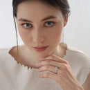 Newbridge Silver Plated Baguette CZ Ring