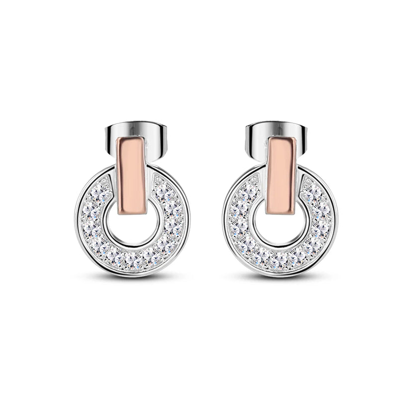 Newbridge Silver & Rose Gold Tiamo Earring