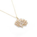 Tipperary Crystal Coral Sparkle Pendant 189003