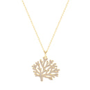 Tipperary Crystal Coral Sparkle Pendant 189003