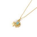 Tipperary Crystal Coral, Turtle & Pearl Pendant 189089