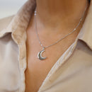 Tipperary Crystal Crescent Moon Necklace 146105