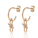 Tipperary Crystal Hoop Drop Earrings 200067