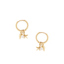 Tipperary Crystal Pearl, Shell & Starfish Hoops 189065