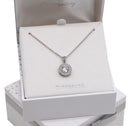 Tipperary Crystal Silver Round Pendant 107052