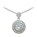 Tipperary Crystal Silver Round Pendant 107052