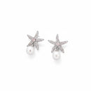 Tipperary Crystal Starfish & Pearl Drop Earrings 189034