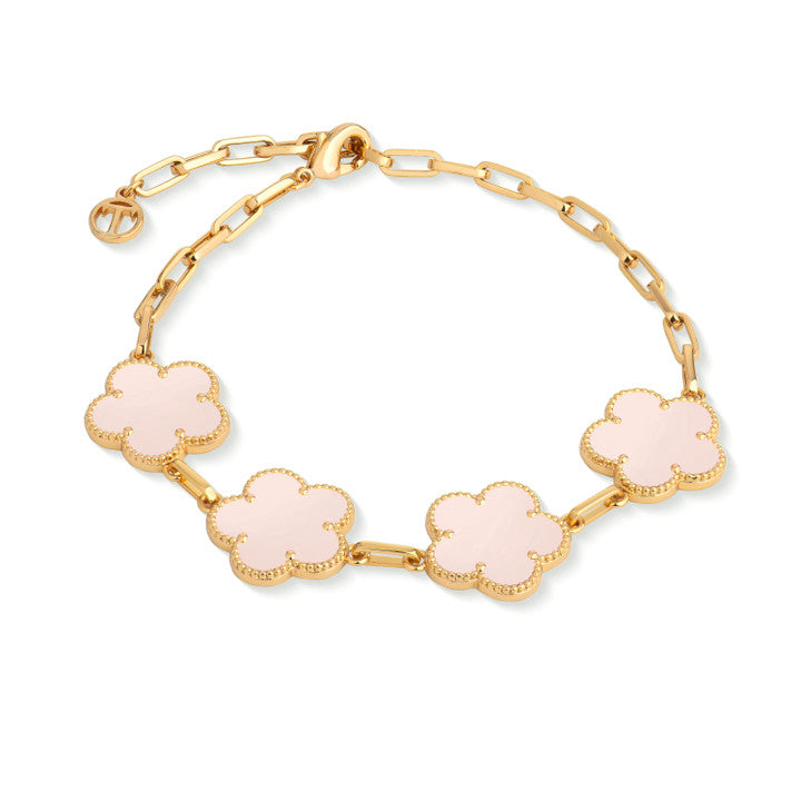 Tipperary Fleur Collection Gold Bracelet Pink 171541