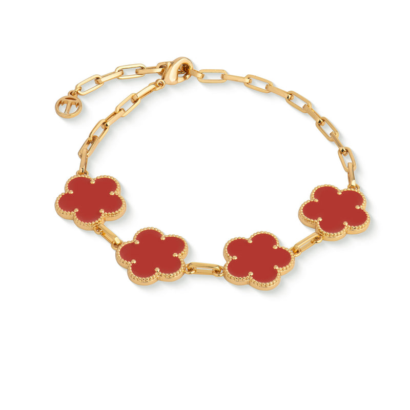 Tipperary Fleur Collection Gold Bracelet Red 171534