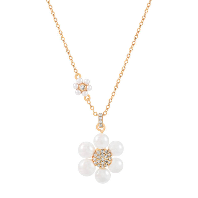 Tipperary Daisy Pearl Pendant Gold 183964