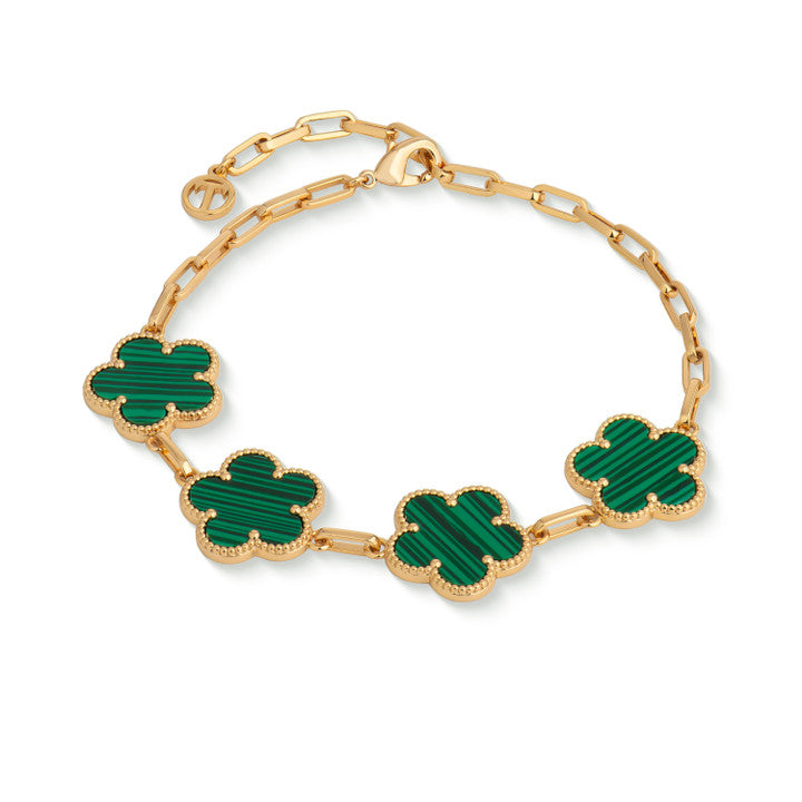 Tipperary Fleur Collection Gold Bracelet Green 171558