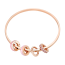 Tipperary Halo Sunset Bangle Rose Gold