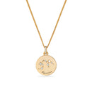 Tipperary Zodiac Gold Pendant Aquarius