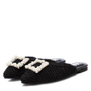 XTI Woven Pearl Mule - Black 142682