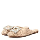 XTI Woven Pearl Mule - Beige  142682