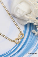 Collier Infinity Crystal Tennis Necklace