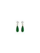 Absolute Emerald Jewel Tear Drop Earrings - Gold E2325EM