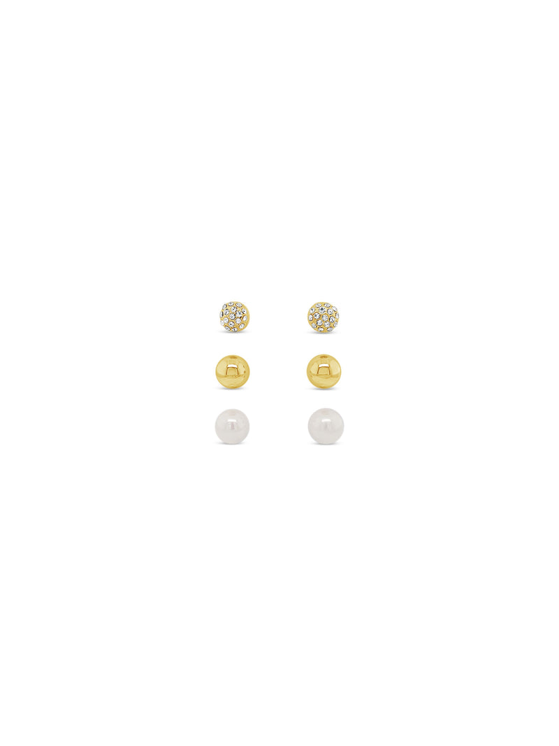 Absolute Set of 3 Multi Stud Earrings - E2302gl