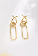 Dante Oval & Circle Drop Earrings