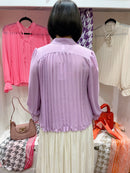 Erica Pleated Blouse Lilac