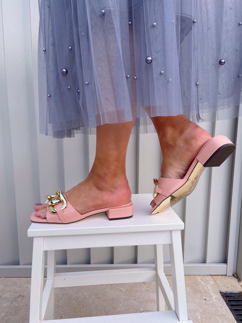 Kate Appleby "Mendip" Slider Sandals - Blush