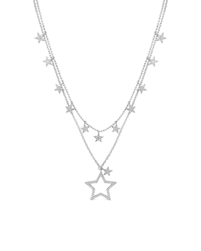Absolute Double Strand Crystal Star Necklace