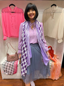 Erica Pleated Blouse Lilac