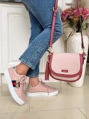 Redz Bee Stripe Trainer - Rose Pink 97285-1