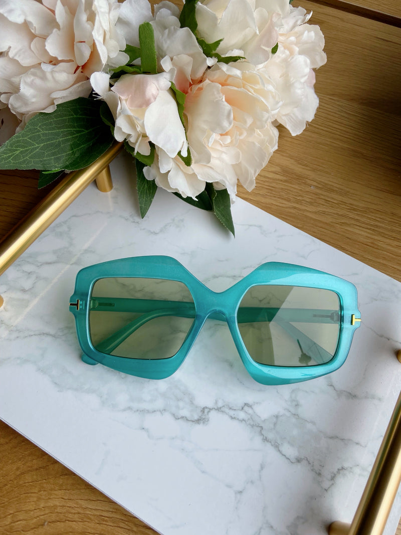 Indiah Oversized Shades - Teal