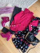 Ash Chunky Strap Pooch Bag - Black