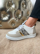 DT New York Stripe Trainers - Beige