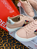 Redz Bee Stripe Trainer - Rose Pink 97285-1