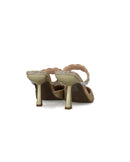 Menbur 23952 Oro Gold Glitter Mule