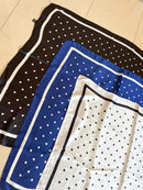 Hepburn Polka Dot Neck Scarf - Black