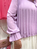 Erica Pleated Blouse Lilac