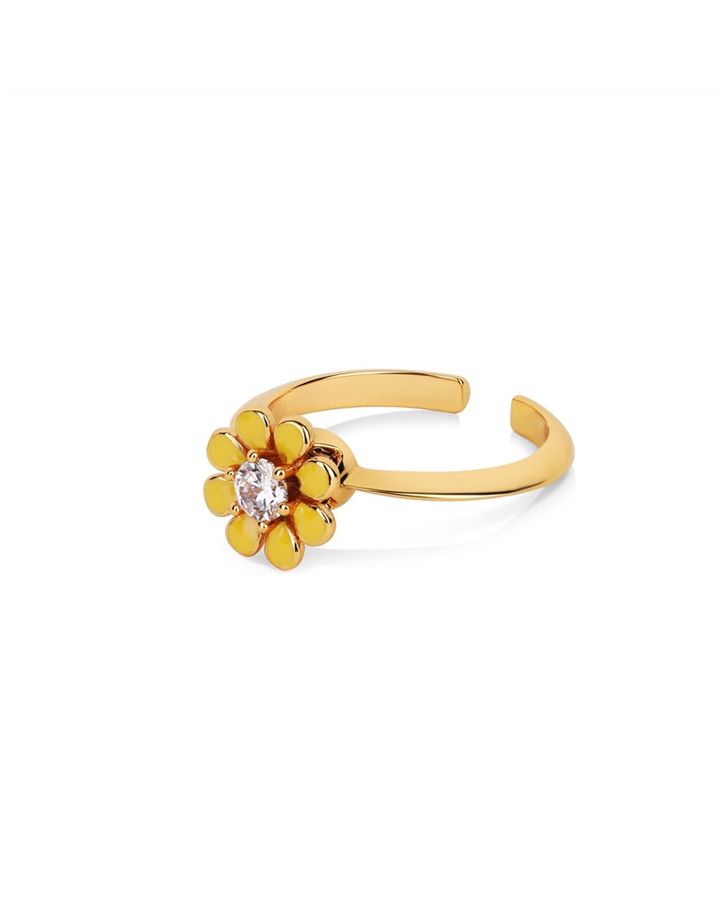 Newbridge Yellow Flower Revolving Ring R500