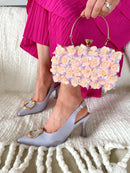 Sorento “Ellingham” Stiletto Sling With Brooch - Lilac