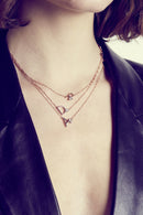 Tipperary Crystal Initial Pendants - Rose Gold