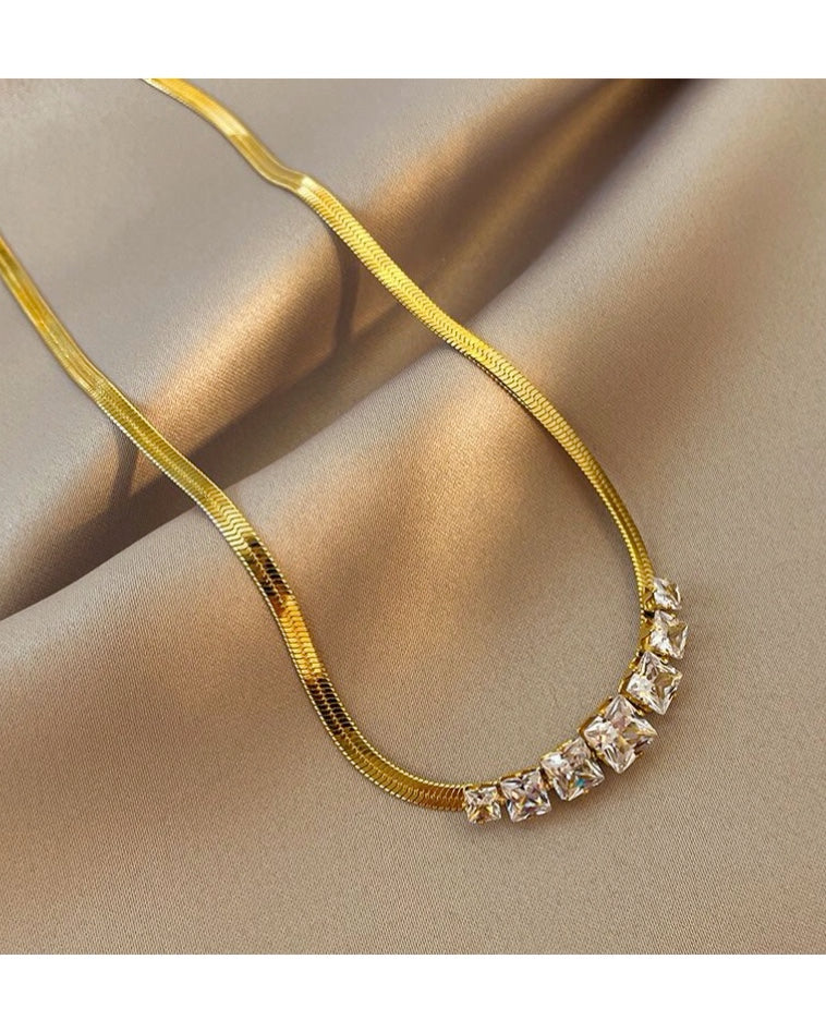 Karly Diamanté Necklace - Crystal