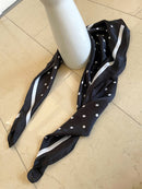 Hepburn Polka Dot Neck Scarf - Black