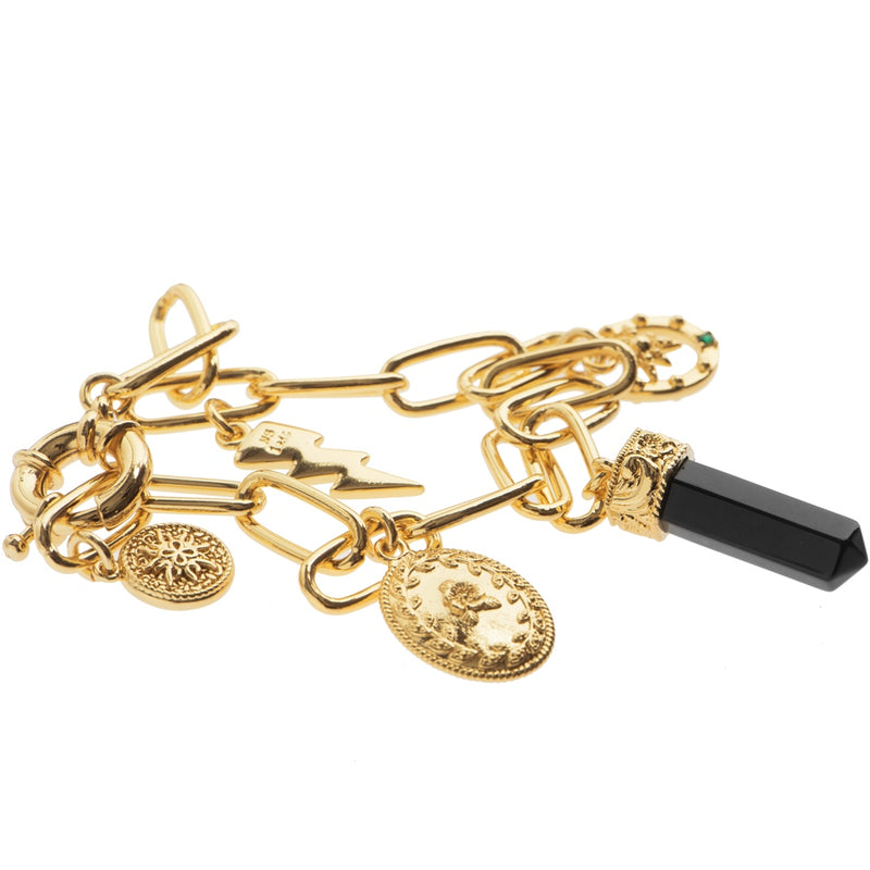 Newbridge Amy Huberman Gold Plated Bracelet with Charms BL016C