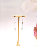 Villanelle Delicate Crystal Drop Earrings - Silver