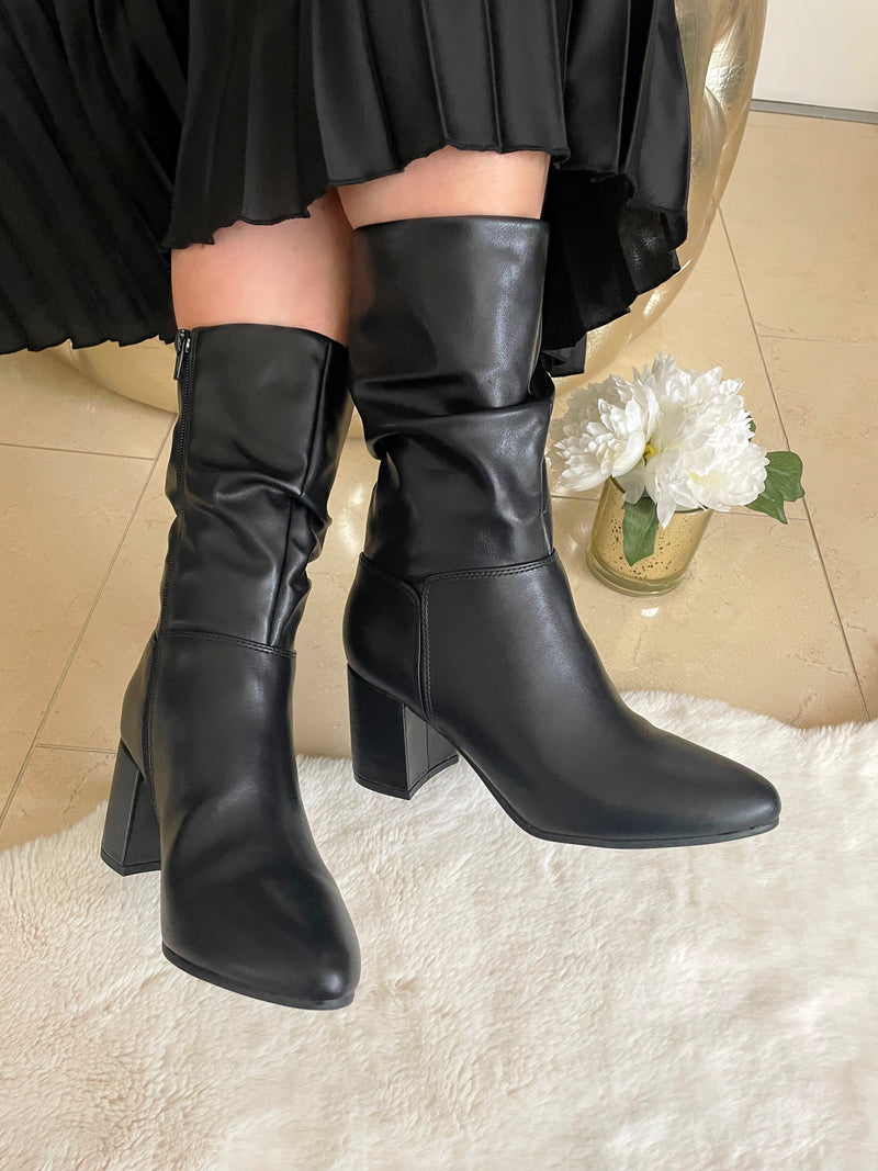 Sprox Black Slouch Boots 566940